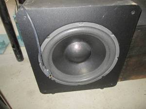 lot 12 image: Monoprice pn41499 subwoofer...