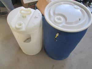 lot 30 image: 1-35 gallon barrel plus 12-gallon m...