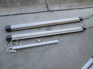 lot 34 image: (3) linkable LED Shop lights...