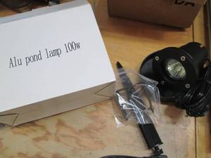 lot 62 image: (1) Submersible Alu pond lamp 100W...