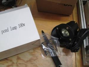 lot 63 image: (1) Submersible Alu pond lamp 100W...
