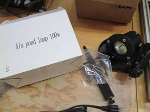 lot 65 image: (1) Submersible Alu pond lamp 100W...