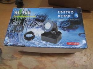 lot 68 image: (1) Submersible Alu pond spotlight ...