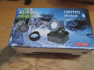 lot 69 image: (1) Submersible Alu pond spotlight ...