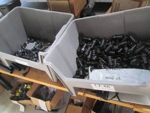lot 91 image: (2) Stackable organizers containing...