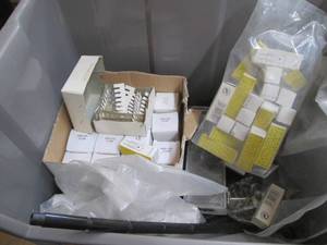 lot 99 image: Stackable organizer containing repl...