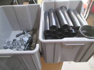 lot 102 image: (2) Stackable organizers containing...