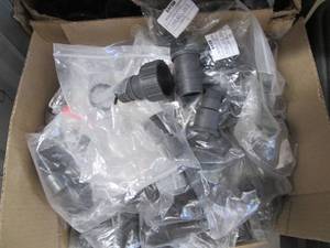 lot 114 image: Box of water pump fittings and acce...