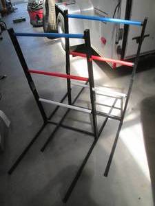 lot 142 image: Ladder Ball game set up (structures...