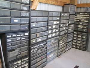 lot 188 image: Huge lot of multi-drawer Part organ...