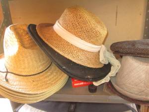 lot 214 image: Collection of straw and other mater...