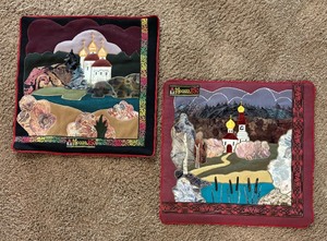 lot 78 image: Two Russian Mockba 850 Pillow Shams