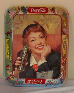 lot 80 image: Coca Cola Tin Tray
