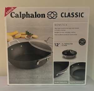 lot 110 image: New Calphalon Classic 12 Inch All Purpose Pan with Cover