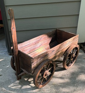 lot 145 image: Charming Vintage Wooden Wagon