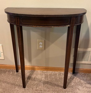 lot 149 image: Vintage Crescent Accent Table