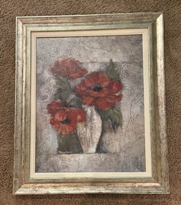 lot 155 image: Pretty Red Poppies Print