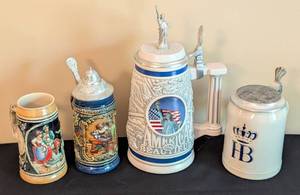 lot 124 image: Vintage and Avon Collectible Beer Steins