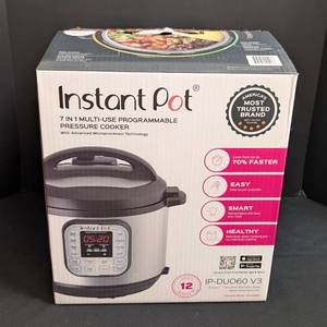 lot 163 image: New Instant Pot Pressure Cooker