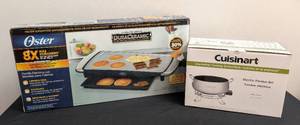 lot 164A image: New Fondue Pot and Electric Griddle