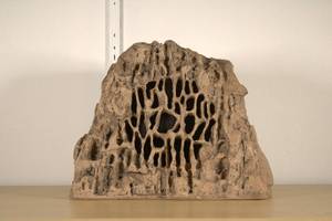 lot 12 image: Rockustics EconoRock-B 6.5 2-Way Outdoor Rock Speaker  Brown  MSRP $300