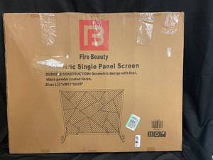 lot 46 image: Fire Beauty Geometric Single Panel Screen