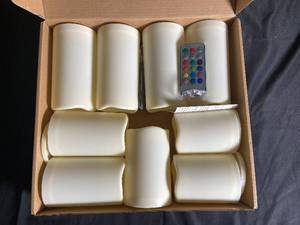 lot 70 image: Set of 9 Flameless LED Candles with Remote Control