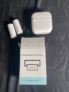 lot 75 image: BT Instant Portable Mini Printer with Photo, Website, and Label Printing