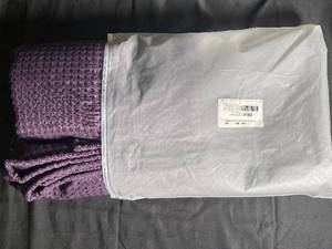 lot 83 image: Purple Waffle Weave Shower Curtain 72W x 84H