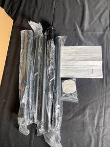 lot 86 image: Adjustable Closet Rod 82-124 inches with Holders