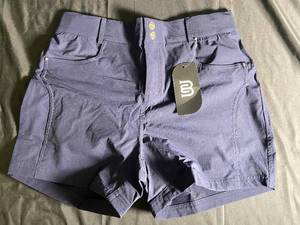 lot 95 image: MoFiz Mens Navy Blue Casual Shorts Size 32