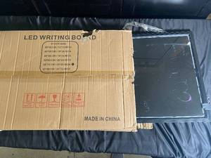 lot 122 image: LED Writing Board with Adjustable Size Option