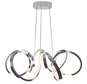 lot 7 image: Artika Swirl Ribbon LED Pendant Light