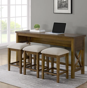 lot 10 image: Bayside Furnishings Lathan 4 - Piece Sofa Table Set