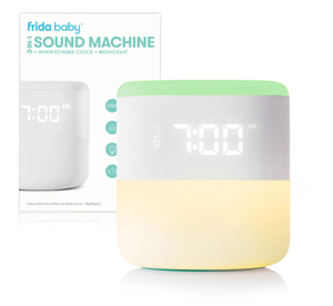 lot 242 image: Frida Baby 3-in-1 Bluetooth White Noise Sound Machine, Gentle Sunrise Sleep Trainer Nightlight, and Alarm Clock for Nursery or Kids Bedroom