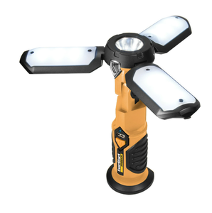 lot 252 image: EverStart 1000 Lumen LED Portable Folding Work Light w Magnetic Base, USB Power