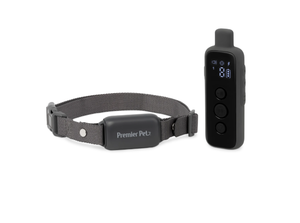 lot 614 image: Premier Pet 1000 foot Dog Trainer with Rechargeable Battery, 16 levels of static correction
