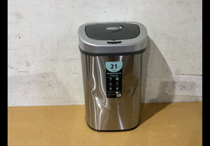 lot 229 image: Nine Stars 21.1 Gallon Trash Can, Motion Sensor Touchless Kitchen Trash Can, Stainless Steel