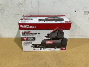 lot 353 image: Hyper Tough Black 100 PSI Oil-free Portable Air Compressor 3 gal