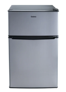 lot 72 image: Galanz 3.1 Cu ft Two Door Mini Fridge with Freezer