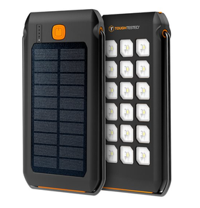 lot 154 image: ToughTested 10000 Mah Solar Charger IP44 Waterproof Rugged Power Bank