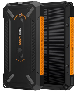 lot 157 image: ToughTested 16000 mAh Fast Charging Solar Power Bank, Portable Solar Charger External Battery Bank