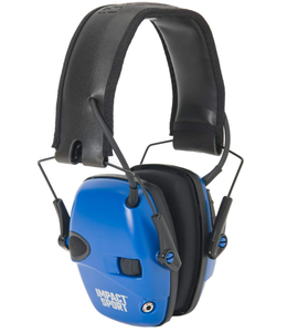 lot 411 image: Howard Leight by Honeywell Impact Sport Sound Amplification Electronic Shooting Earmuff, Real Blue