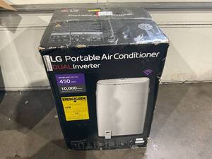 lot 33 image: LG 10000 BTU (14000 BTU ASHRAE) Dual Inverter Portable Air Conditioner with Smartphone control, Rooms up to 500 Sq. ft