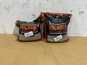 lot 439 image: LOT OF 2 Traeger Hickory Pellets
