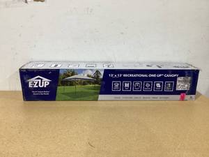 lot 631 image: E-Z UP 13 x 13 ONE-UP Instant Recreational Outdoor Canopy