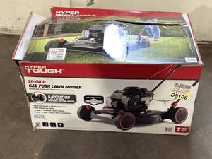 lot 45 image: Hyper Tough 20-inch 125cc Gas Push Walk Behind Mower with Briggs & Stratton Engine