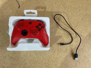 lot 196 image: Microsoft XBOX Wireless Controller-Pulse Red