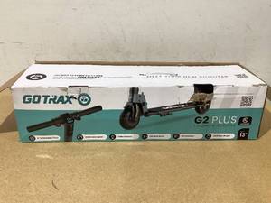 lot 90 image: GOTRAX G2Plus Foldable Electric Scooter for Adult Teens Age of 8 with 6 Tires, 200W 12mph