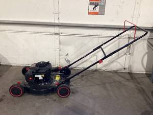 lot 642 image: Hyper Tough 20-inch 125cc Gas Push Walk Behind Mower with Briggs & Stratton Engine